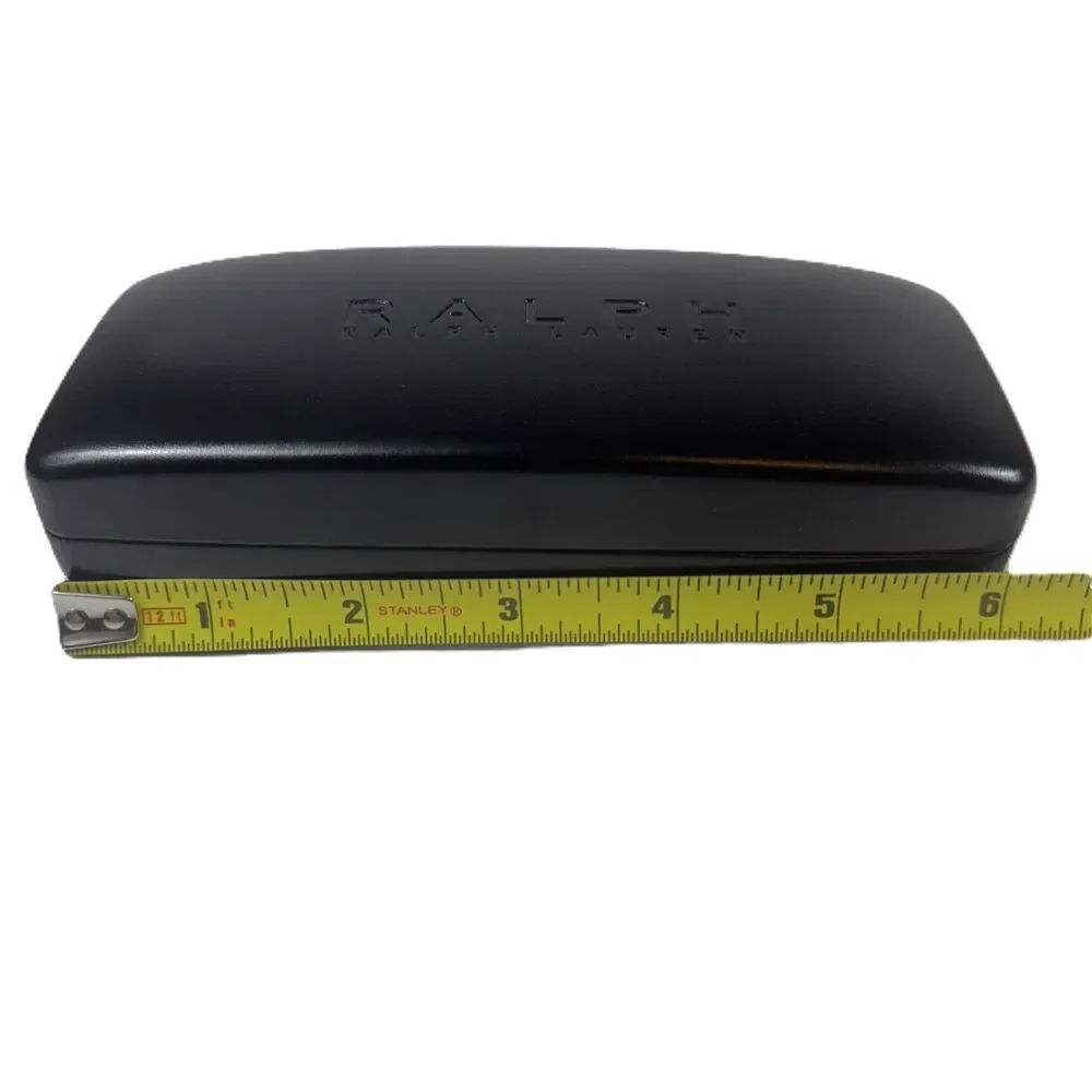 VTG Ralph Lauren Black Rectangular Hard Sided‎ Clamshell Glasses Sunglasses Case